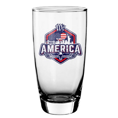 Clear Glass Tumbler – 380 ML (9.8 oz), UV Printed Design