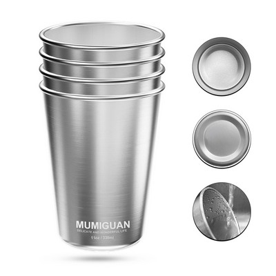 Custom 304 Stainless Steel Pint Cup